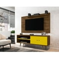 thumbnail image 2 of Manhattan Comfort Liberty  62.99 TV Stand and Panel-Color:Rustic Brown and Yellow, 2 of 3