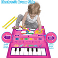 thumbnail image 4 of Baby Toys 1 Year Old: Musical Mat Toddler Toys Age 1 2, 2 in 1 Piano Drum Babies Play Mat - Infant Music Toy 12-18 Months Babies Birthday Gifts for 1 2 3 Year Old Boys Girls, 4 of 7