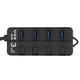 thumbnail image 1 of Suministros electrónicos, concentrador USB de 4 puertos de alta velocidad, puerto USB, concentrador de EE. UU., confiabilidad excepcional, 1 of 8