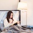 thumbnail image 3 of Brightech Madison Nightstand Side Table with Built In Lamp and USB Port, Black, 3 of 9