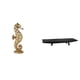 thumbnail image 1 of Bandeja de escultura de resina dorada, adorno para oficina, dormitorio, sala de estar, chimenea, cuenco decorativo rústico para mesa de centro de boda, 1 of 8