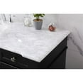 thumbnail image 4 of Elegant Decor Wesley 60" Solid Wood Steel Single Bathroom Vanity Set in Black, 4 of 8