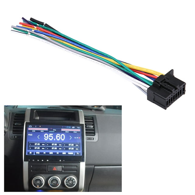 Cable de Arnés de Cables para Radio Estéreo de Coche 2350, Conector de 16 Pines, Original, Estándar, Compacto, Exquisito, Fácil de Instalar, Conectores Conectores Enchufables, Enchufables,