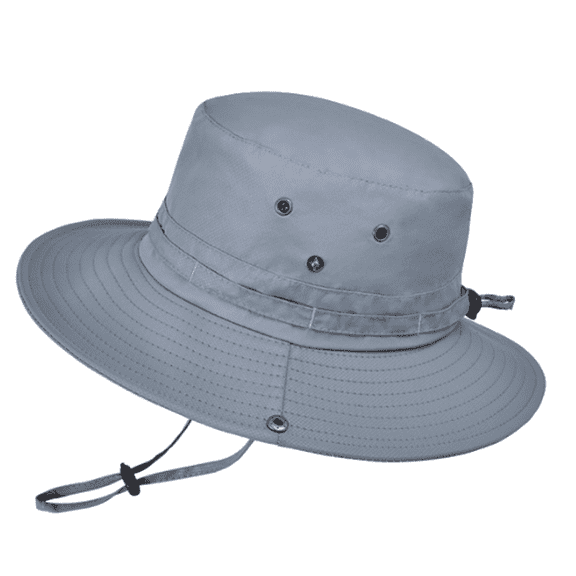 TELOLY Sun Hat Foldable Bucket Hats for Woman Quick Drying and Waterproof Bucket Hat,Gray
