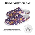 thumbnail image 6 of Disketp rock Skull record Women's Men's Slippers Plush Slip-On House Slipper for Winter Indoor Soft Cushion Non-slip Fluffy Slides Slippers-39/40, 6 of 7