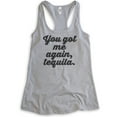 thumbnail image 1 of You Got Me Again Tequila Tank Top, Ladies Racerback Tank Top, Tequila Tank, Hangover Tank, Drunk Tank, Heather Gray, X-Large, 1 of 3