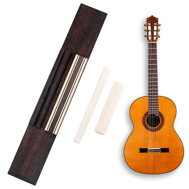 Piezas de guitarra clásica, repuesto de guitarra, puente, tuerca, sillín, regalo para principiantes