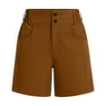 thumbnail image 3 of RQYYD Women's 5" Hiking Golf Shorts with Pockets High Waist Stretch Cargo Short Shorts for Women Casual Summer, 3 of 6