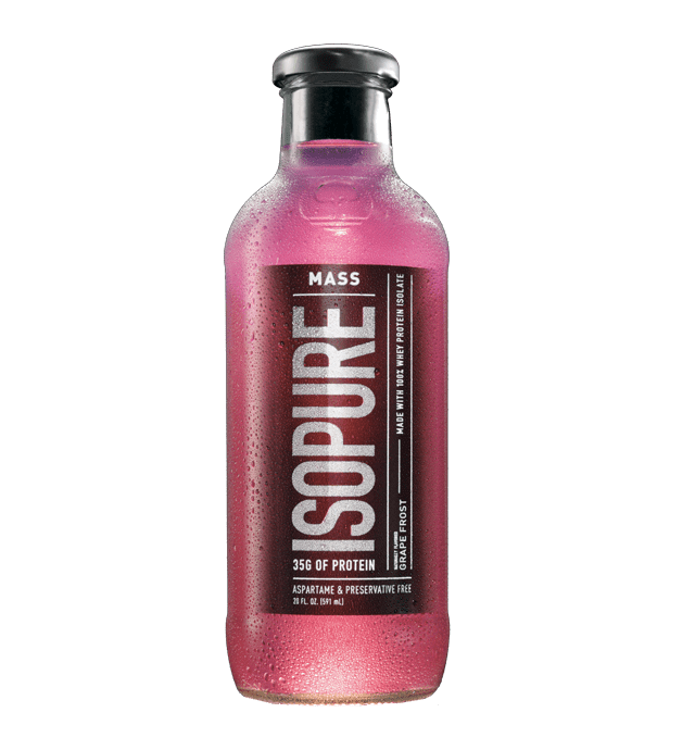 Isopure Mass Protein Drink, Grape Frost, 35g Protein, 12 Ct
