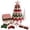 C, variant on Christmas Tree Patchwork DIY Sewing Kit for Adults,Quilted Fabric Holiday Craft,Beginner Friendly Tabletop Mantel Shelf Decor,C