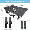 thumbnail image 2 of REDCAMP 2 Person Oversize Camping Cots for Adults, 56'' Extra Wide Sleeping Cots Heavy Duty, XXXL Cots Portable for Outdoor Indoor Office, Grey, 2 of 18