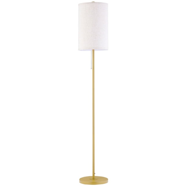 HOMCOM Lampadaire sur Pied Lampe Salon Décoration Lin Métal 47 x