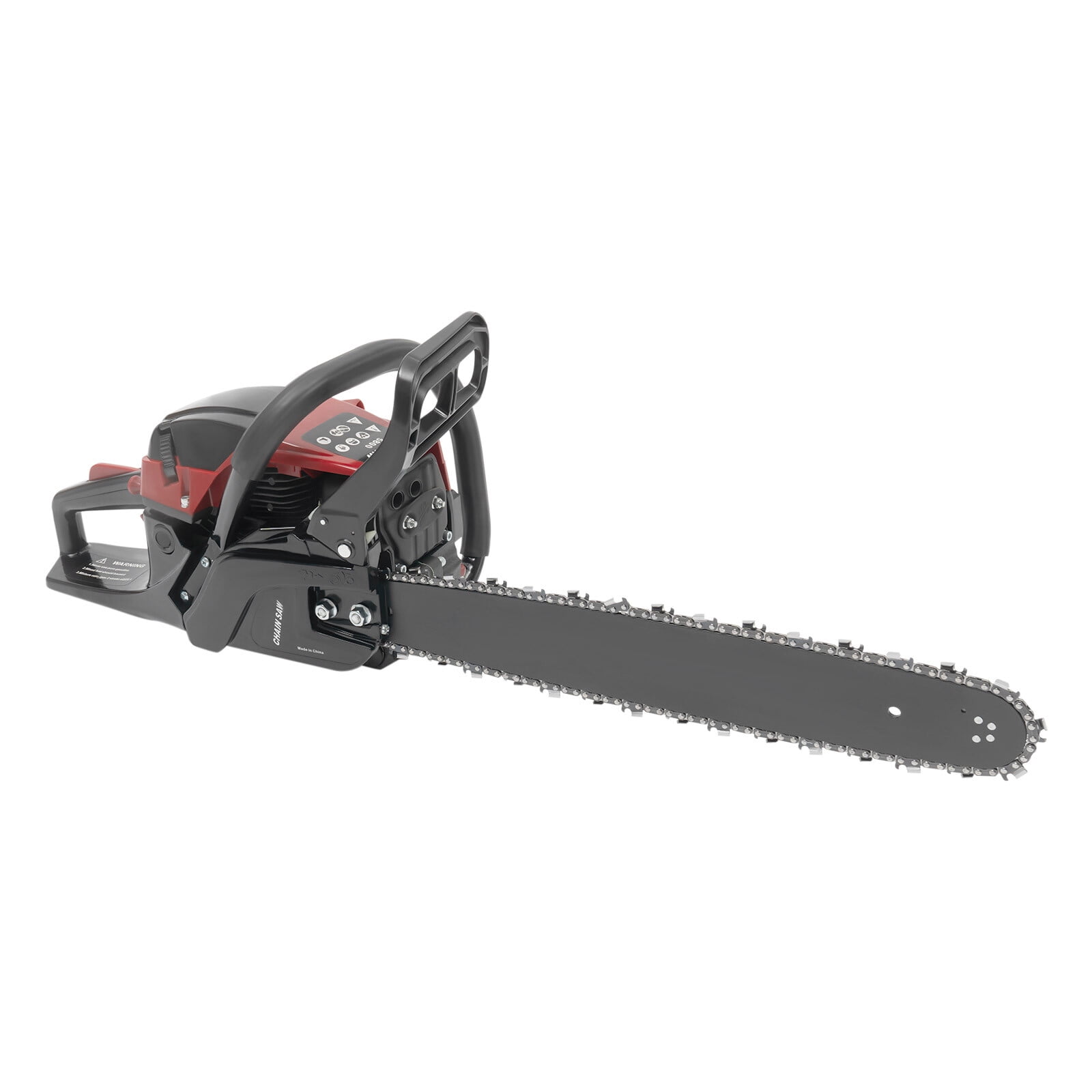 Gas Chainsaw 58CC 2-Stroke, 20 Inch Guide Bar 2.4KW Power for Tree Cutting with Dual Safety Switch & Anti-Vibration