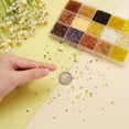 thumbnail image 3 of 4465pcs 15 Colors Glass Seed Beads 3mm Round Tiny Beads Waist Beads Mini Spacer Beads Small Beads Loose Beads for Bracelets Necklaces Eyeglasses Chains Jewelry Making, 3 of 9