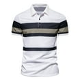 thumbnail image 2 of DDAPJ pyju Mens Short Sleeve Polos Shirts Stylish Casual Summer Collared T Shirt Slim Fit Stretch Cotton Golf Shirt White XXXL, 2 of 5