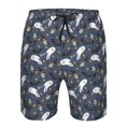 thumbnail image 3 of Honeii's Halloween A Print Men's Casual Shorts with Drawstring，Swim Trunks Quick Dry Beach Shorts, 3 of 5