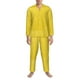 thumbnail image 3 of Fotbe Yellow Glitter Pijama de Hombre con Estampado de Manga Larga, Conjunto de 2 Piezas, Ropa de Dormir Suave y Cómoda con Bolsillos-Large, 3 of 7