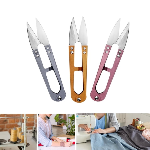 Thread Snips,3pack High-Carbon Steel Thread Cutter,Small Scissor,QZS Reusable Fabric Scissors for Stitching,DIY Supplies for Home