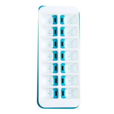 

Clearance!SDJMa Ice Cube Trays Easy-Release Silicone & Flexible 14-Ice Cube Trays with Removable Lid BPA Free for Cocktail Freezer Stackable Ice Trays with Unique Cover Lifter Design