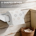 thumbnail image 4 of Dznils Wall Mounted Stainless Steel Square Toilet Paper Holder, Polished Chrome, 4 of 11