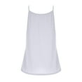 thumbnail image 5 of ZHUGeLI Womens Pleated Tank Tops Spaghetti Strap Camisole Tops Curved Hem Fashion Suspender Tops Up to 50% off Clearance, 5 of 6