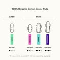 thumbnail image 6 of Honey Pot 100% Organic Cotton Cover Calming Herbal Infusion Regular Pads, 20 Count, 6 of 9