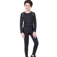 thumbnail image 3 of Baby Boy Outfit Girls Winter Long Sleeve Compression Top and Leggings Training Set Boys' Clothing Sets Green 8-9 Years, 3 of 5