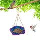 thumbnail image 1 of Hanging Bird Feeder Bird Feeder Hanging For Garden Yard Outside Hanging Bird Feeder Tray - Metal Mesh Feeders For Birds, 1 of 9