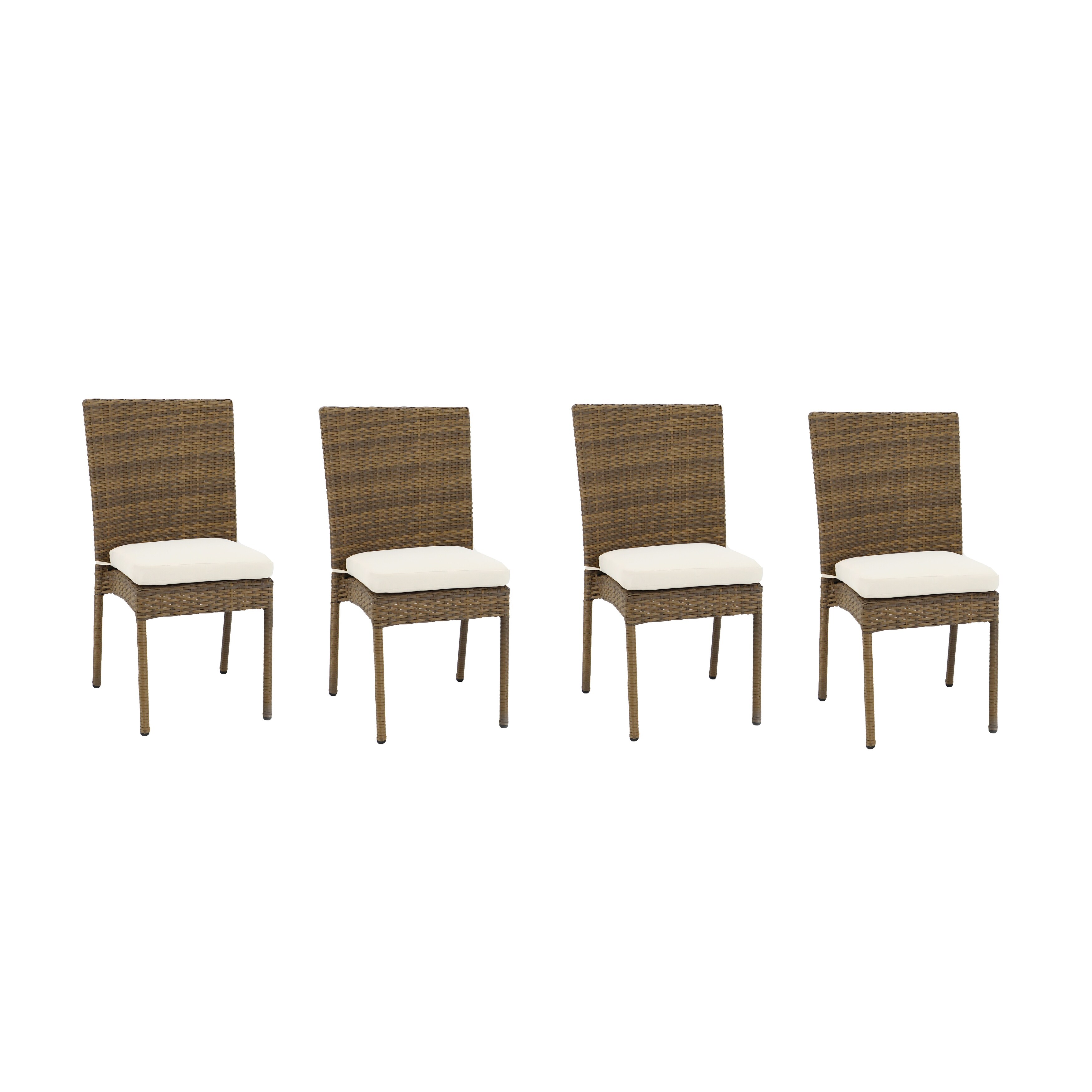 Coaster Niagara Wicker Outdoor Side/Dining Chairs (Set of 4) Brown