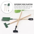 thumbnail image 4 of CIMAXIC 1 Set of Mini House Farm Tools Miniature Outdoor Tools Mini Pounder Spade and Rake Models,4.02"X0.79"X0.31", 4 of 4