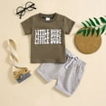 thumbnail image 2 of Futezty Toddler Boys Clothes Summer Outfit Sets, Boys Easter Set Toddler Summer Two Piece Carrot Embroidery Short Sleeve T Shirt Shorts, 2 of 7