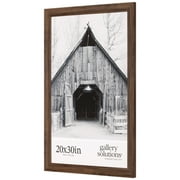 Gallery Solutions Gallery Solutions Wood Wall Mount Large Poster Picture Frame, 20 x 30, Walnut