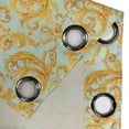 thumbnail image 4 of Ambesonne Grommet Curtain, , 50"x72", Marigold Pale Seafoam, 4 of 5