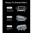 thumbnail image 6 of YANGLI 2-Pack 9QT Chafing Dish Set | Ultrasonic Mirror Polishing & Rolled Edge Safety Design, Premium Buffet Servers, 6 of 7