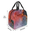 thumbnail image 3 of Balery Colorful Abstract Waves Bolsa de Almuerzo Aislada – Caja de Almuerzo con Papel de Aluminio Grueso, Mantiene la Comida Fresca por 4 Horas, 3 of 8
