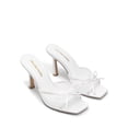 thumbnail image 3 of DREAM PAIRS Women's Square Open Toe Heels With Bow Vintage Slip on Stiletto High Backless Dressy Sandals for Daily Party, 3 of 8