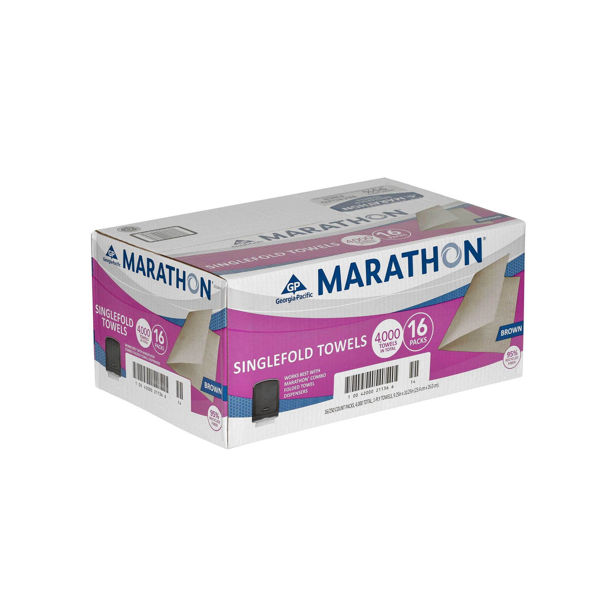 Branded The Marathon Singlefold Paper Towels (4,000 sheets) Pack of 1 [Qty Discount / wholesale