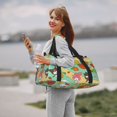 thumbnail image 4 of Lsque Sanrio Pattern Hand Travel Bag, Weekender Carry On for Women Men, Sports Gym Bag, Workout Duffel Bag, Overnight Shoulder Bag fit 15.6 Inch Laptop, 4 of 6