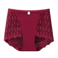 thumbnail image 2 of YueHuiYing Sexy Lace Openwork Breathable Comfortable Women's Panties High-Waisted Plus Size Tummy Control Butt-Lifting Sexy Seamless Tummy-Control Sheer Lace Thong, 2 of 3