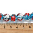 thumbnail image 4 of Handmade Lampwork Beads Round with Jellyfish/Starfish Red 10.5~11x12.5~13.5x11.5~12.5mm Hole: 1.2~1.4mm 20pcs, 4 of 4