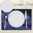 thumbnail image 3 of Ambesonne Galaxy Place Mats Set of 4, Nebula in Outer Space, Standard Size, Mauve Blue, 3 of 6