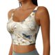 thumbnail image 2 of Fotbe Elegant Butterflies And Pearls Sujetador Deportivo Largo sin Aros para Mujer con Almohadillas y Soporte Medio, Transpirable y Absorbente, Camiseta Tipo Chaleco o Tank Top-XX-Large, 2 of 8