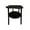 Black, variant on WEGFTDUOP 2-Tier Plastic Sofa Side Table 19.3"x15" Snack Coffee Table Curved Top, Small Space Storage Shelf for Living Room, Bedroom