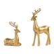thumbnail image 3 of Estatua de reno, figura de ciervo, estatua de animal, decoración del hogar, resina, alce, estatua de ciervo, alce Oro, 3 of 9