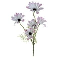 thumbnail image 2 of 6Pcs Artificial Flowers, Artificial Five-Headed Daisies, Uv-Protected Outdoor Artificial Flowers with Stems, Suitable for Wedding Decorations, Home Garden Decorations. 1Pc White with Pink Edges, 2 of 9