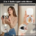 thumbnail image 4 of Yippzo Magnetic Selfie Ring Light with Mirror, Folding LED Phone Fill Light - 4 Modes 5 Dimming Levels, Perfect for Selfies/Vlog/Live Streaming/Video Recording/Makeup, 4 of 11