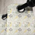 thumbnail image 4 of Ambesonne Vintage Grommet Curtain, Farm Florals Swirl, 50" x 63", Charcoal Grey Marigold, 4 of 6