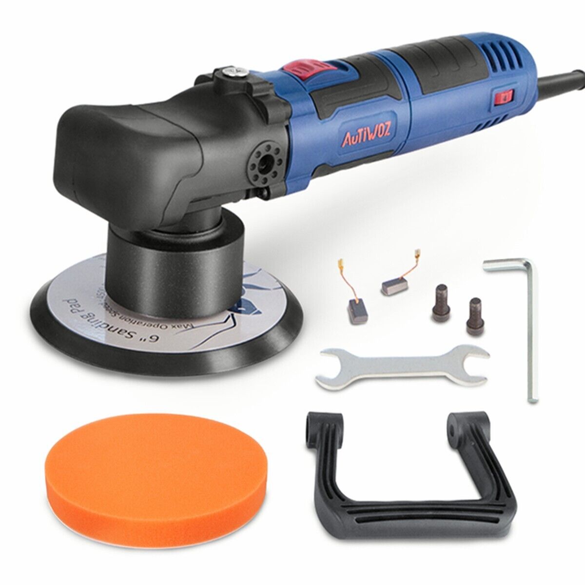 AUTIWOZ 6" Dual Action Electric Car Polisher Buffer Sander Waxer 4500 RPM 800W