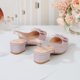thumbnail image 5 of Sandalias de Oro Tacones Hueco-Fuera Respirable Princesa Sandalias para Niñas Primavera/Verano Estilo Suela Suave Arco-Decorado para Niños Medianos Y Grandes, 5 of 6