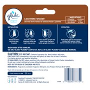 Glade PlugIns Scented Oil 5 Refills, Air Freshener, Cashmere Woods, Essential Oil Infused Wall Plug In, 3.35 FL oz, Pack of 5